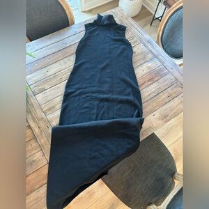 The Normal Brand Athena Black Column Knit Maxi Dress S